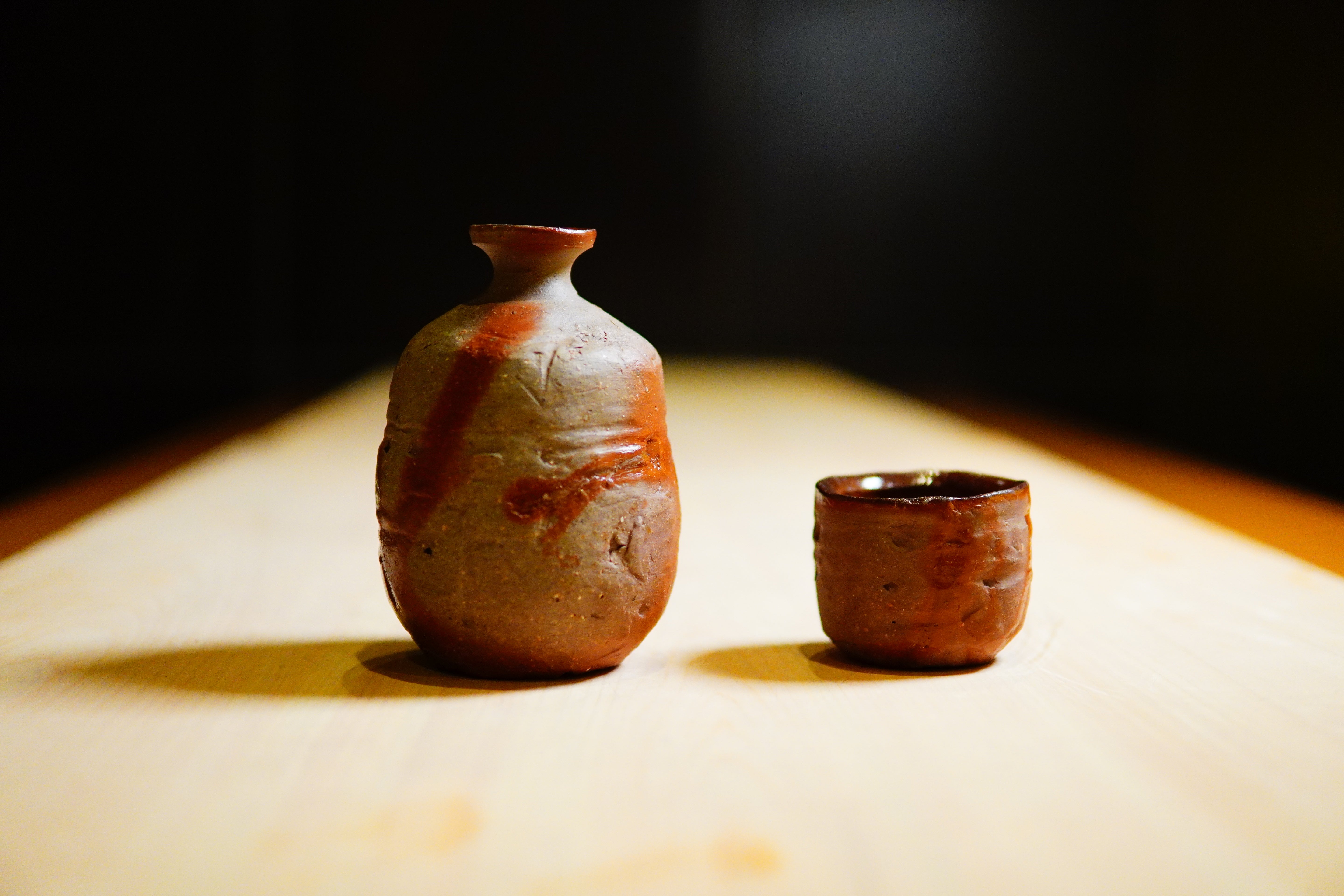 细川贵弘 火 Tasuki 酒瓶和酒杯套装