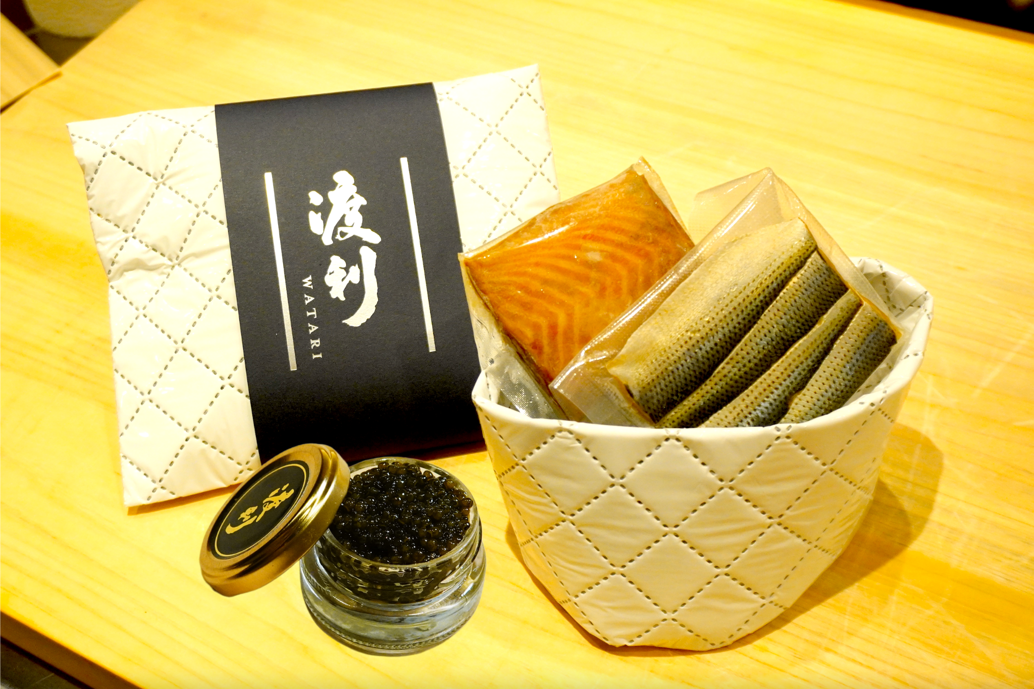 Assortment of Sakura trout, Kohada and caviar (Sakura trout x 1 Kohada x 1 Caviar x 1)