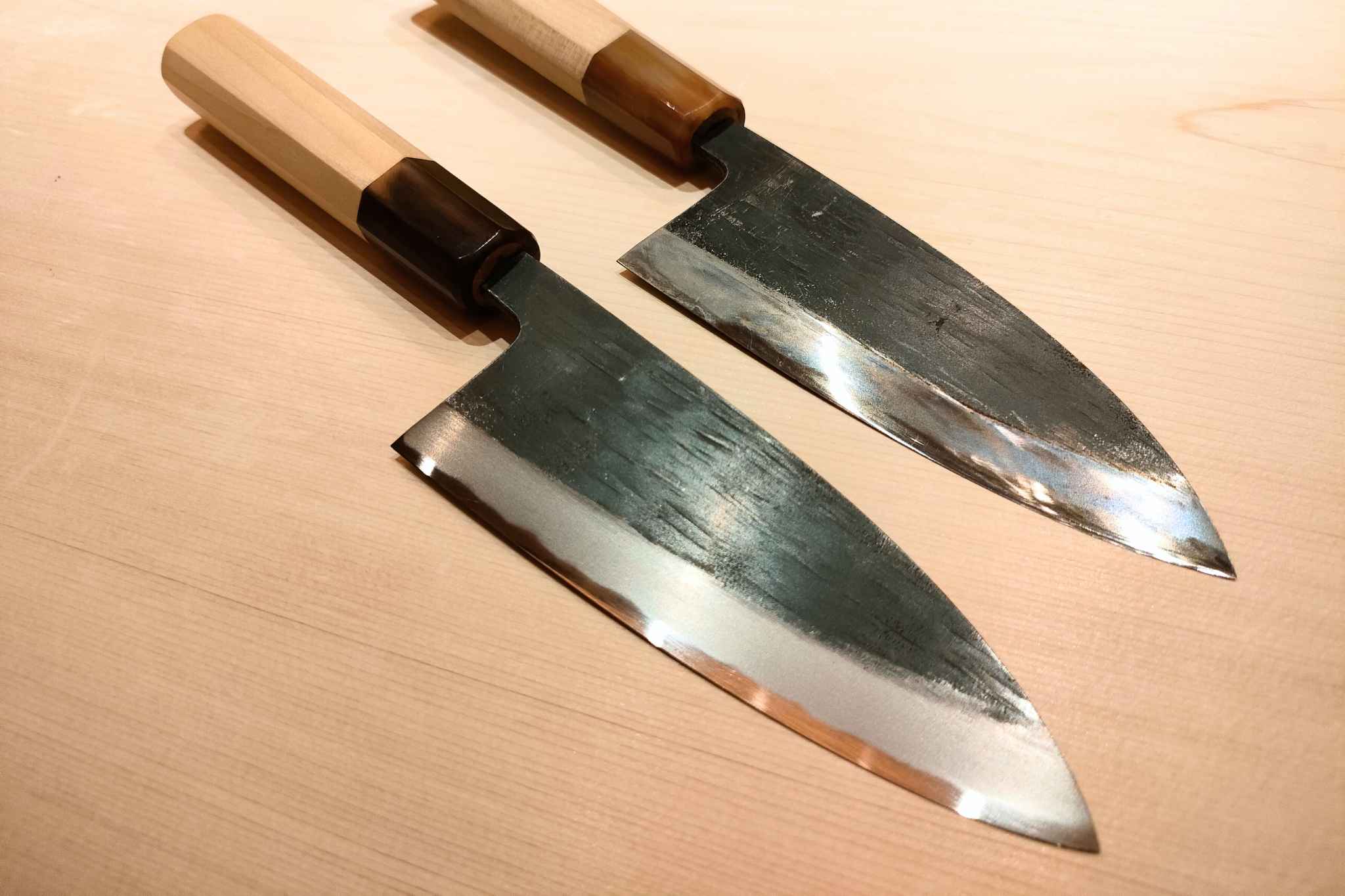 【银座渡利原创】120mm白二钢黑本霞
