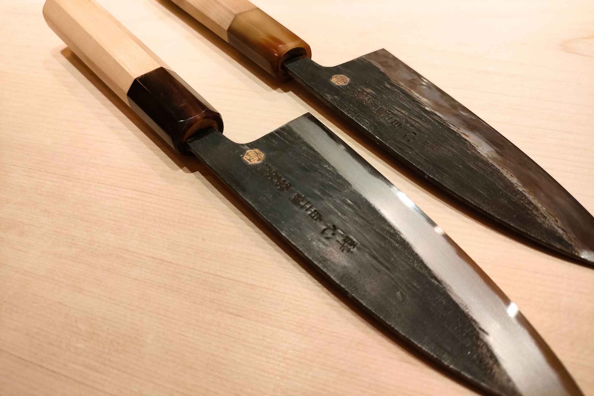 【银座渡利原创】120mm白二钢黑本霞