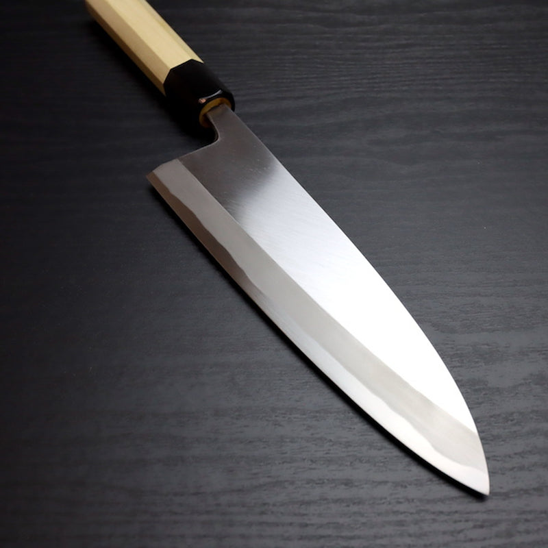 150mm 出刃 白二鋼 本霞