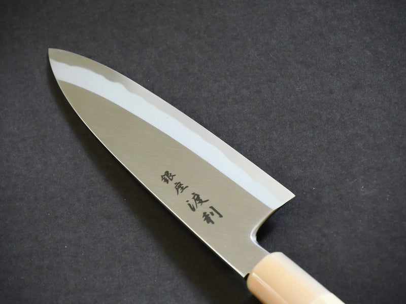 * 左撇子用 * [銀座渡原創] 165mm Funayuki Shiroji Steel Honkasumi