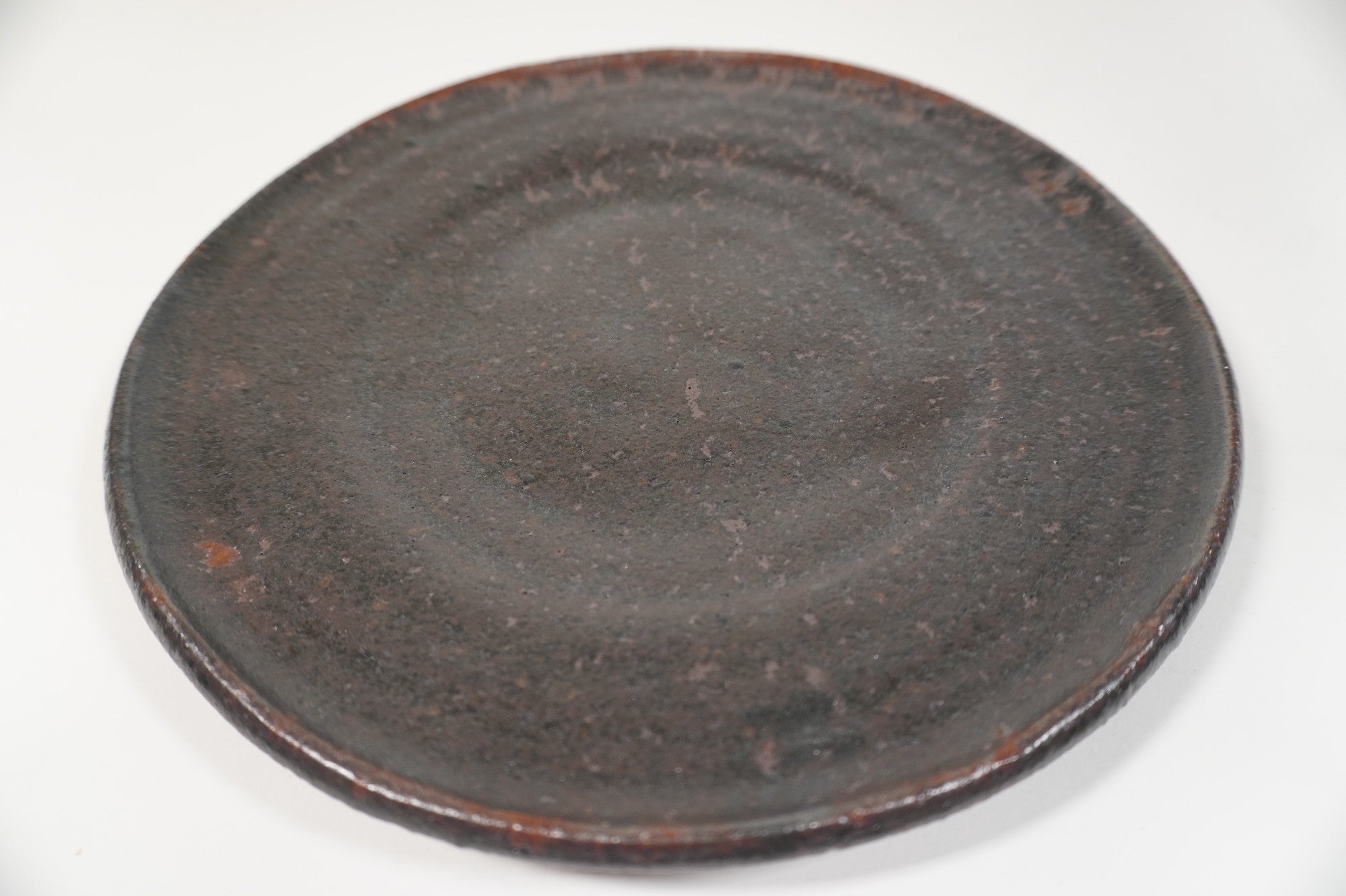 Manabu Yoshida Iron glaze plate 7 inch