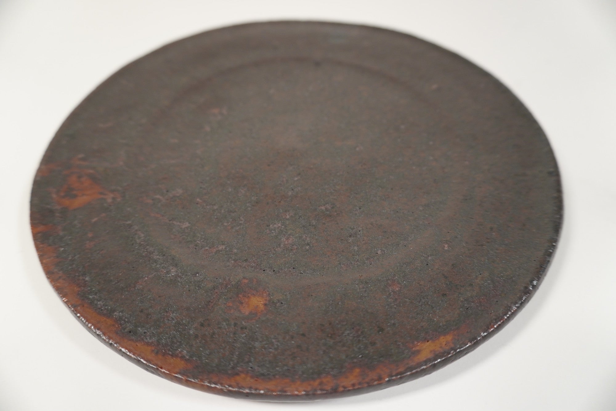 Manabu Yoshida Iron glaze plate 6 inch
