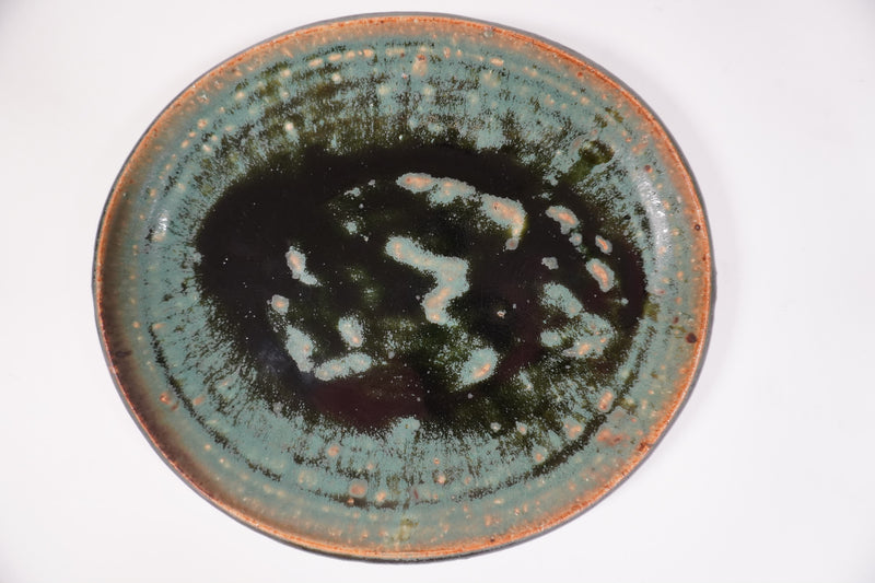 Manabu Yoshida Oribe mat oval bowl
